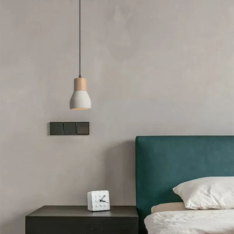 Afralia™ Nordic Cement Pendant Lamp for Stylish Minimalist Bedside Lighting