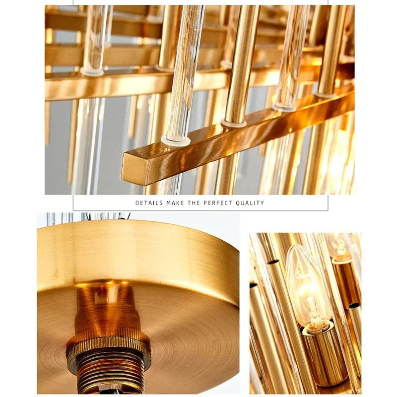 Afralia™ Modern LED Crystal Chandelier Pendant Light for Luxury Home Decor & Indoor Lighting