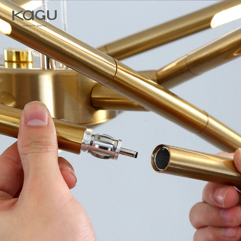 Afralia™ Black LED Ceiling Chandelier for Nordic Modern Home Decor