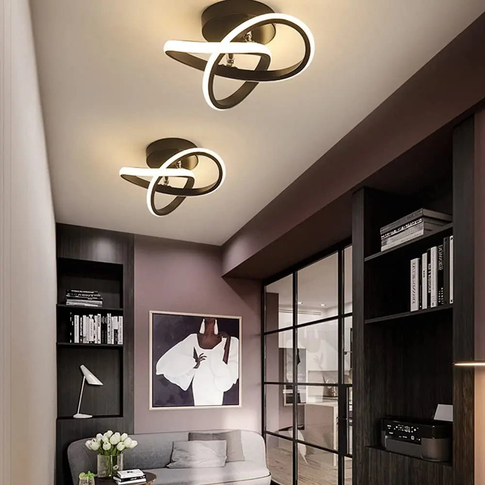 Afralia™ Nordic LED Ceiling Chandelier Acrylic Decor Modern Indoor Lighting