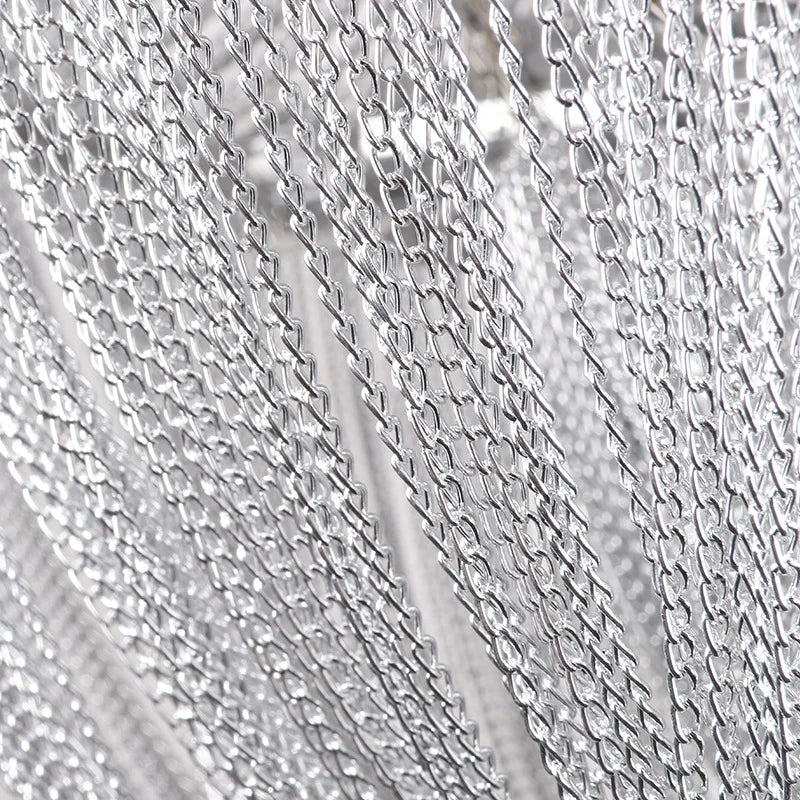 Afralia™ Vintage Chandelier Chain LED Lustres Hanging Lamp E14 Aluminun Tassel