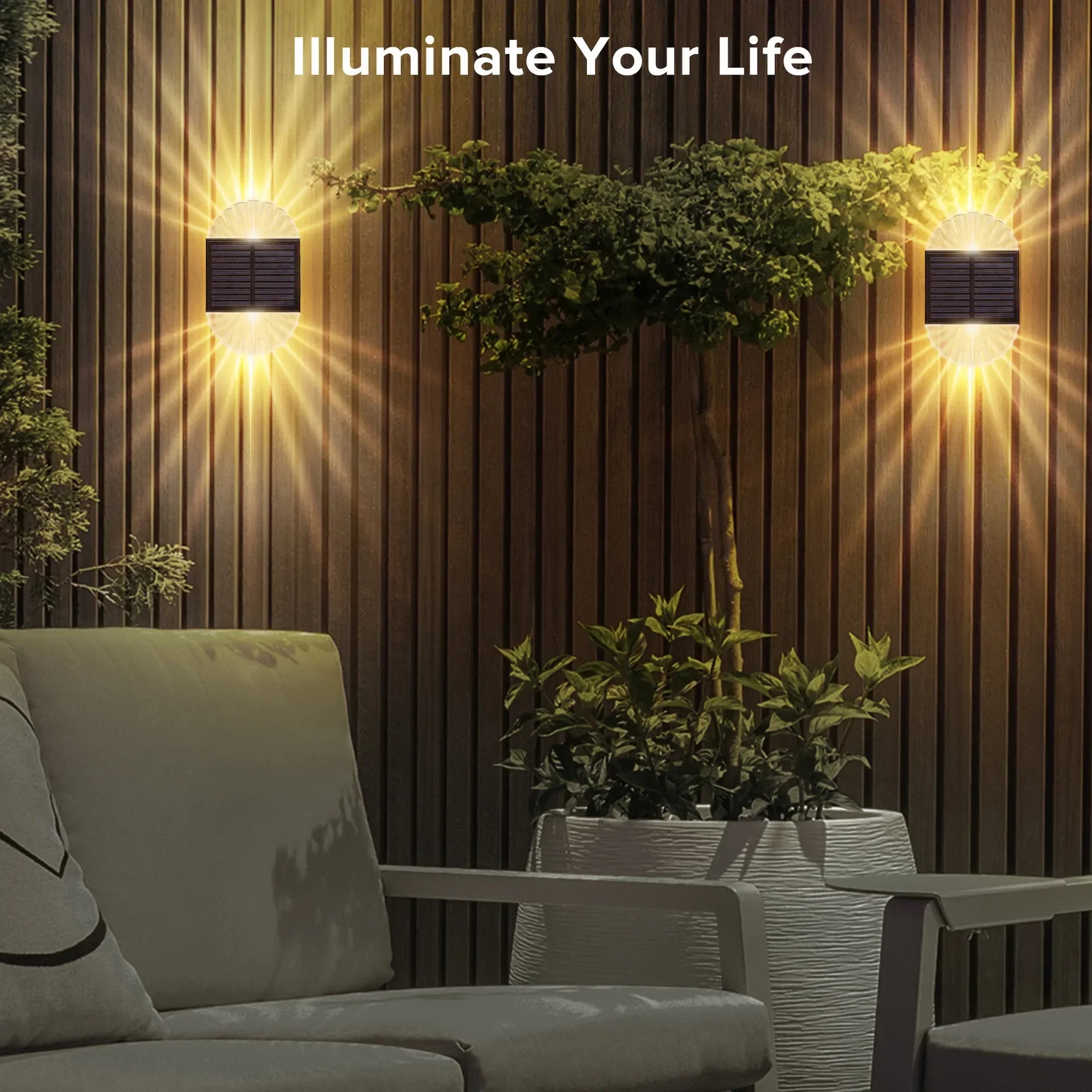 Afralia™ Solar Porch Lights: Outdoor Wall Lamp for Garden Yard