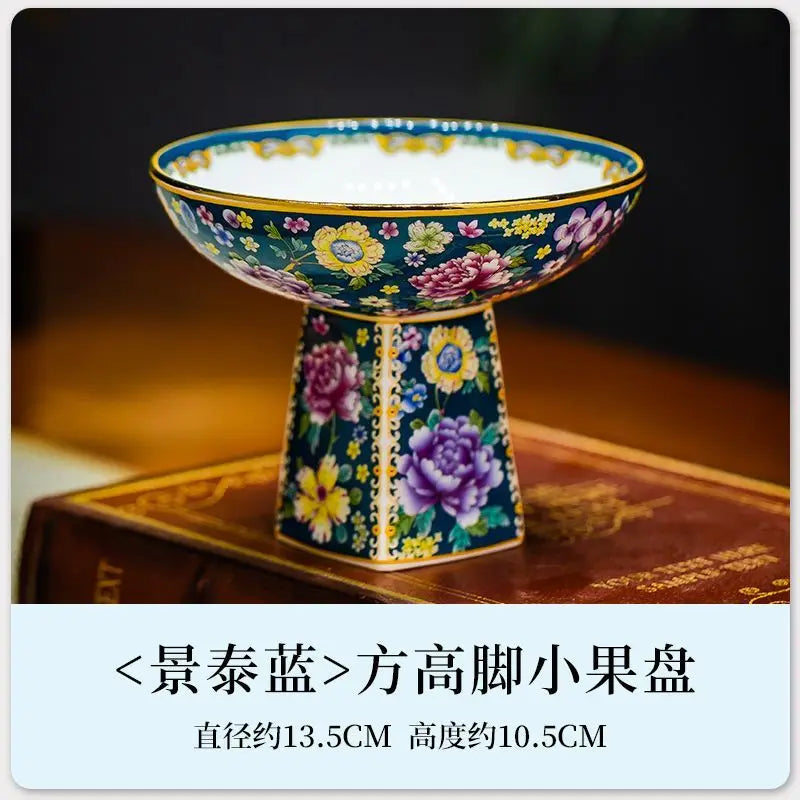 Afralia™ Ceramic Fruit Plate Large Capacity for Living Room Home Decor Refreshment