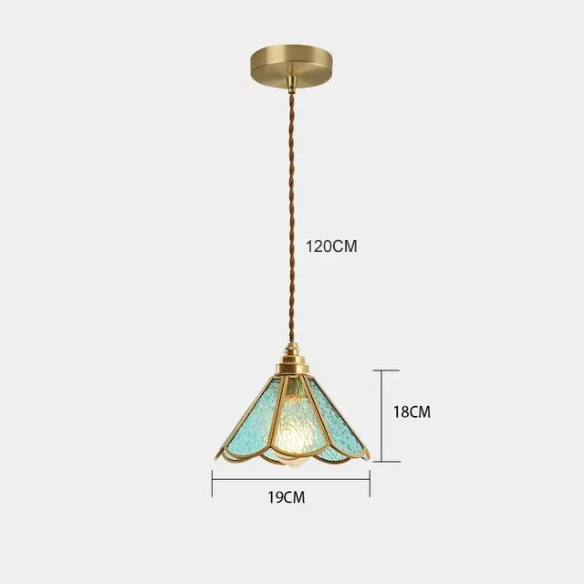 Afralia™ Glass Vintage Pendant Lights for Kitchen Restaurant Island Chandeliers