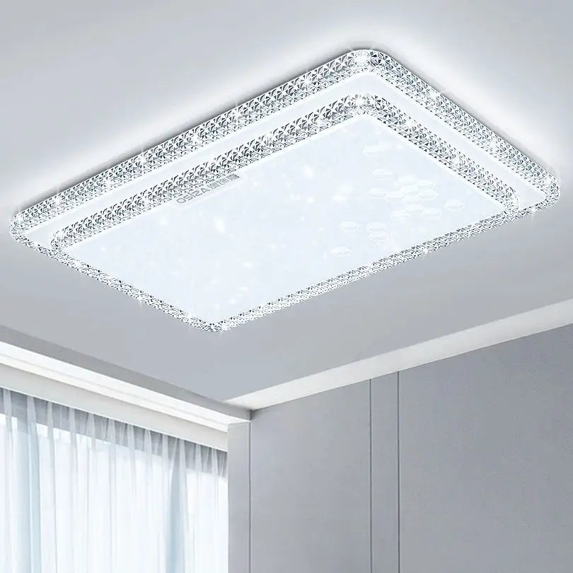 Afralia™ Diamond LED Ceiling Lamp White/Warm Light Modern Simple Design for Home Lighting