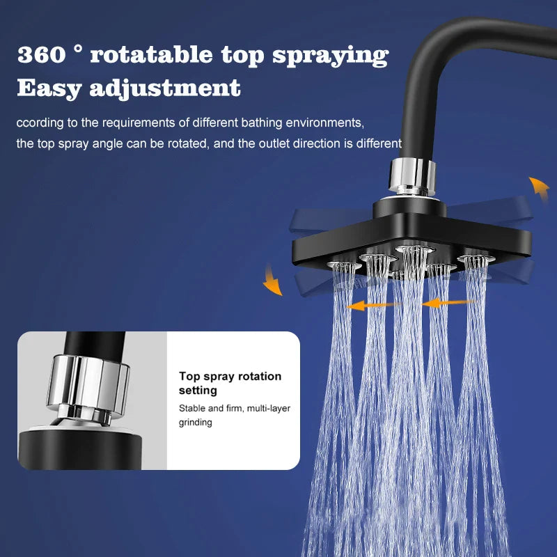 Afralia™ High Pressure Rainshower Shower Head for Magic Water Flow in Bathroom