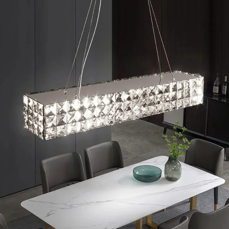 Afralia™ Crystal LED Chandelier - Modern Luxe Living Room Lighting