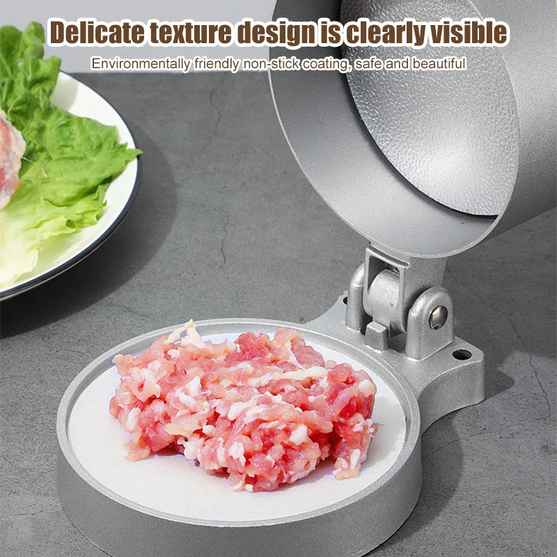 Afralia™ Hamburger Press - Aluminum Meat Press Tool for Homemade Beef Patties