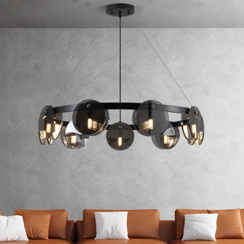 Afralia™ Modern LED Pendant Light Chandeliers for Living Room Dining Room Indoor Lighting