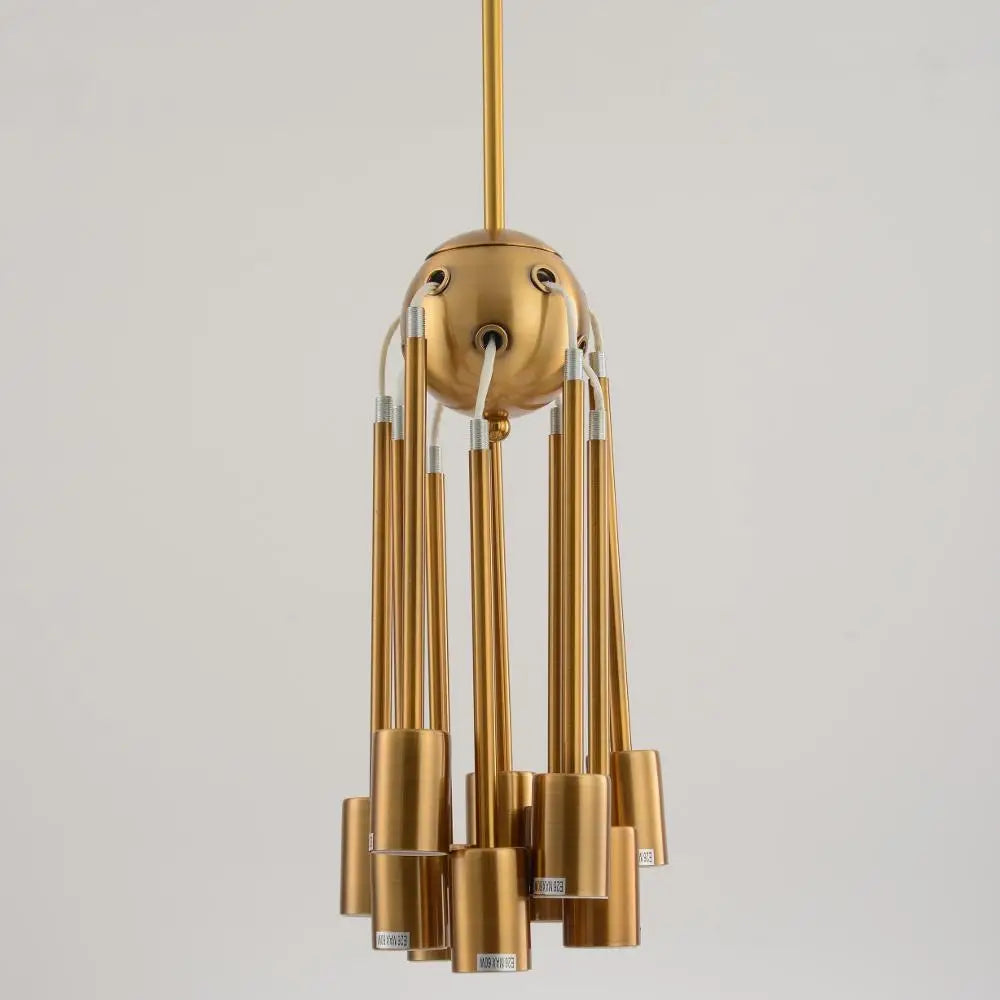 Afralia™ Nordic LED Brass Gold Chandeliers for Living Room & Stair Fixtures