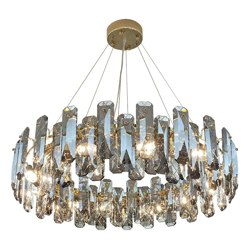 Afralia™ Crystal LED Chandelier for High-end Living Spaces