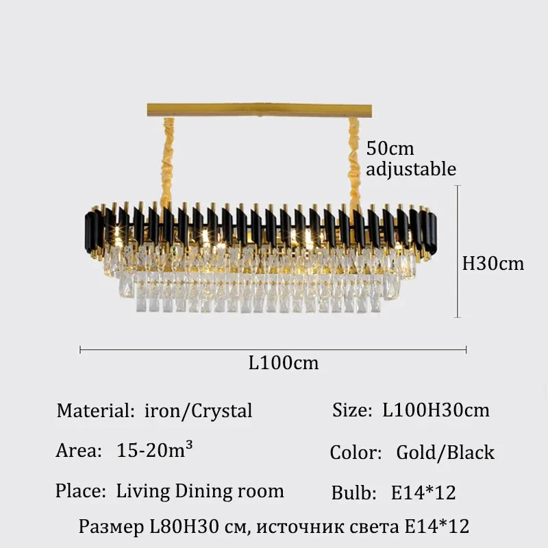 Afralia™ Crystal Ceiling Pendant Lights: Luxury Chandelier for Home Villa Living Dining Room