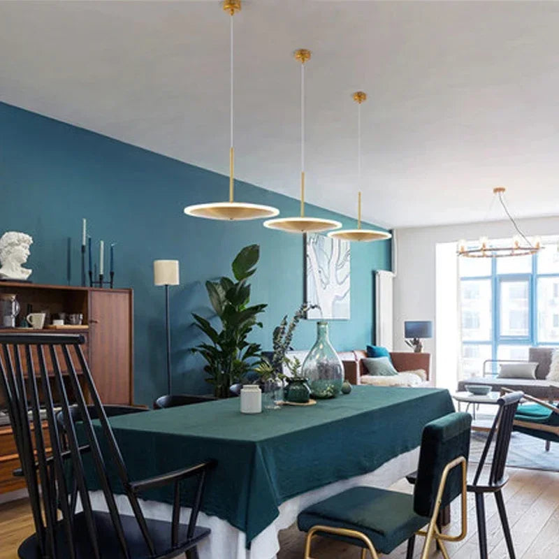 Afralia™ Saucer Design Chandelier Ceiling Lamp for Modern Living Room and Bedroom