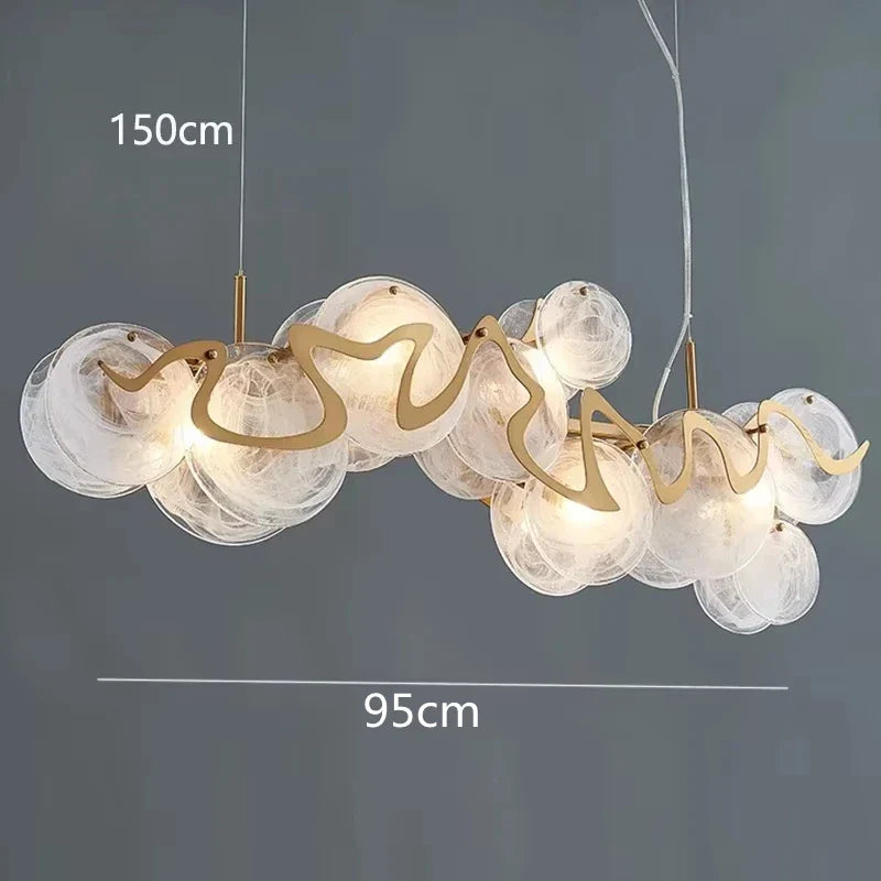 Afralia™ Luxury Crystal Chandelier: Modern Nordic LED Pendant Lamp for Living Room, Dining Room & Bedroom