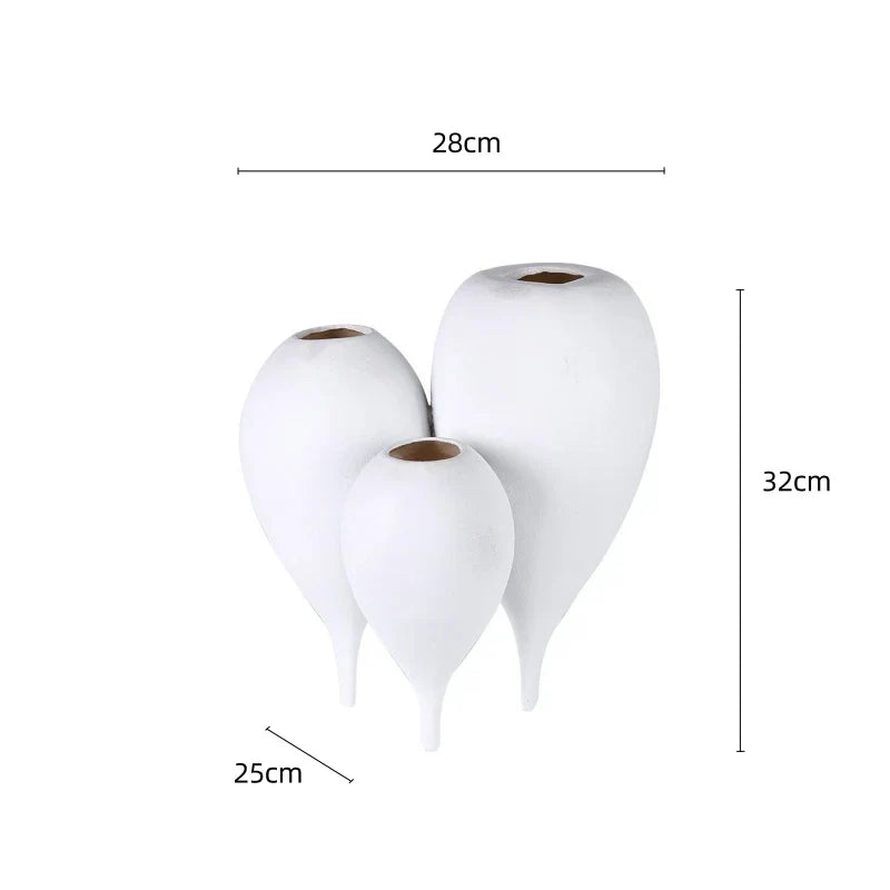 Afralia™ Balloon Geometric Vase Trio for Flower Arrangement Home Decor & Resin Crafts