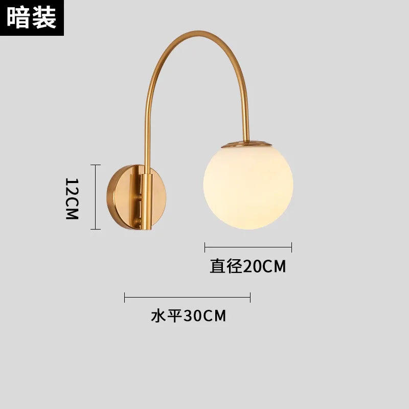 Afralia™ Luxury Gold/Black Swing Arm Wall Lamp LED E27 - Industrial Style