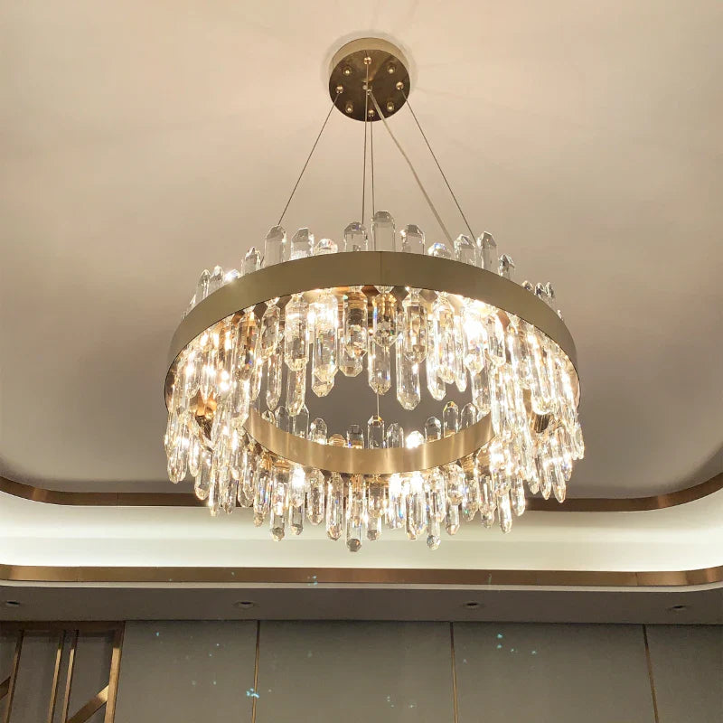 Afralia™ Crystal Chandelier: Post-Modern High-End Luxury for Living Room, Bedroom, and Restaurant