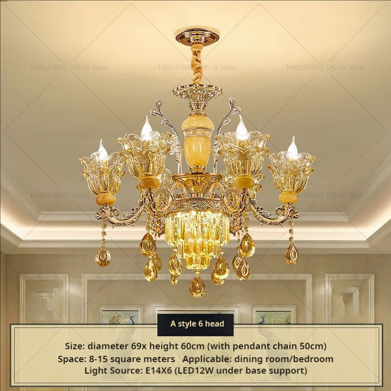 Afralia™ Luxury Crystal Chandelier for Living Room Dining Bedroom Hall Hotel