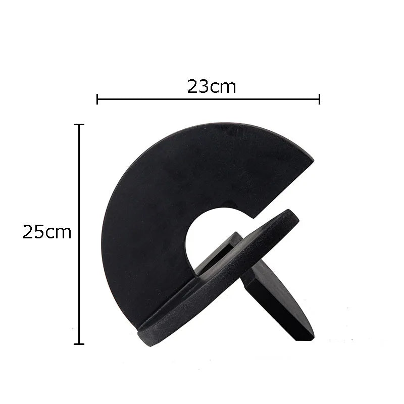 Afralia™ Modern Semicircle Geometry Resin Sculpture Desk Ornament Aesthetic Room Decor