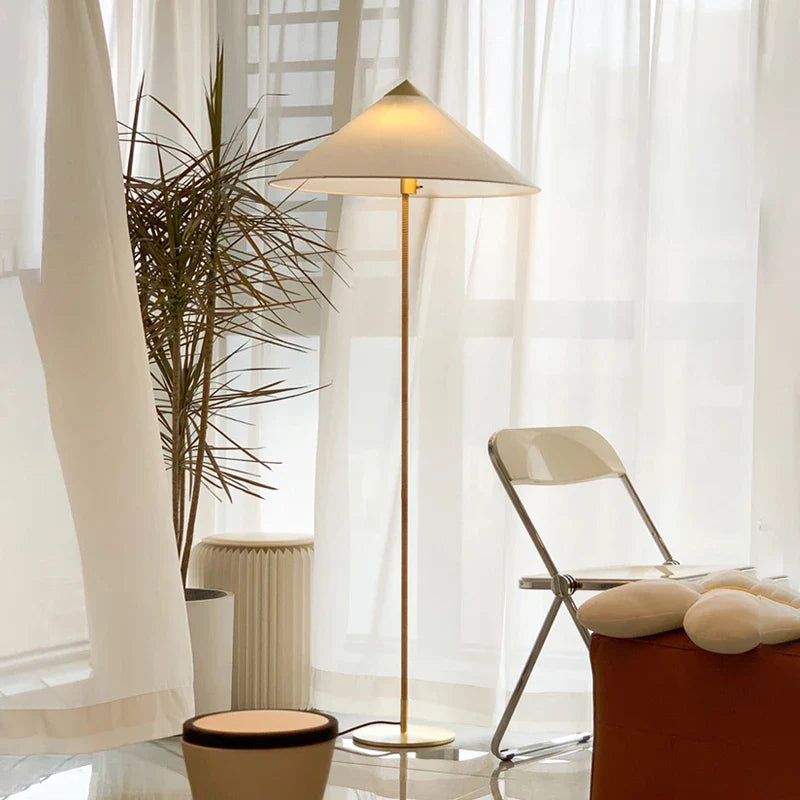 Afralia™ Wabi Sabi Rattan LED Floor Lamp by Tynell: Minimalist Bedroom Standing Light