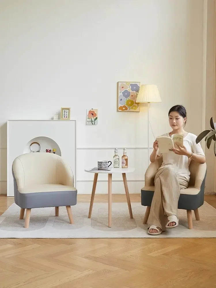 Afralia™ Leisure Single Sofa Chair for Living Room, Bedroom, Balcony, Hotel, Lounge - Cozy Guest Seating