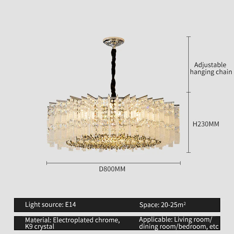 Afralia™ Crystal Light: Modern Elegant Lighting for Living Room, Dining Room, Bedroom