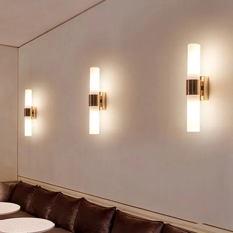 Afralia™ Acrylic Cylinder Wall Lamp for Bedroom, Living Room, Study - LED Lighting