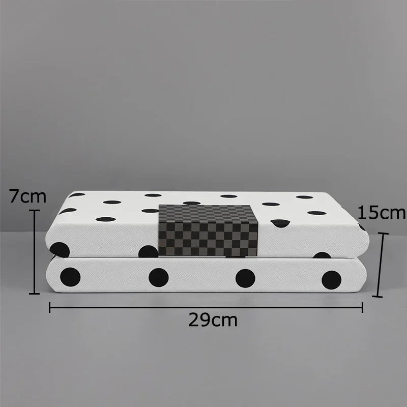 Afralia™ Polka Dots Leather Jewelry Box: Elegant Dresser Decor & Jewelry Storage Jar