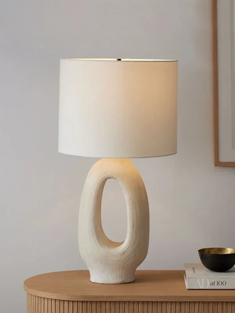 Afralia™ Modern Wabi-sabi LED Resin Table Lamp for Living Room Bedroom Sofas