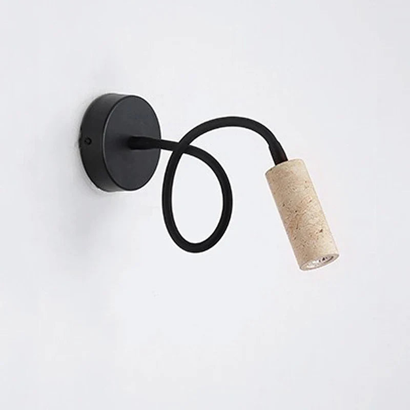 Afralia™ Yellow Stone Marble Wall Lamp Sconce LED G9 - Nordic Design
