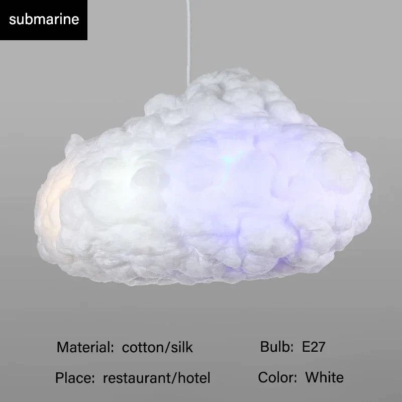 Afralia™ Modern Cloud LED Pendant Chandelier for Living Room Decor