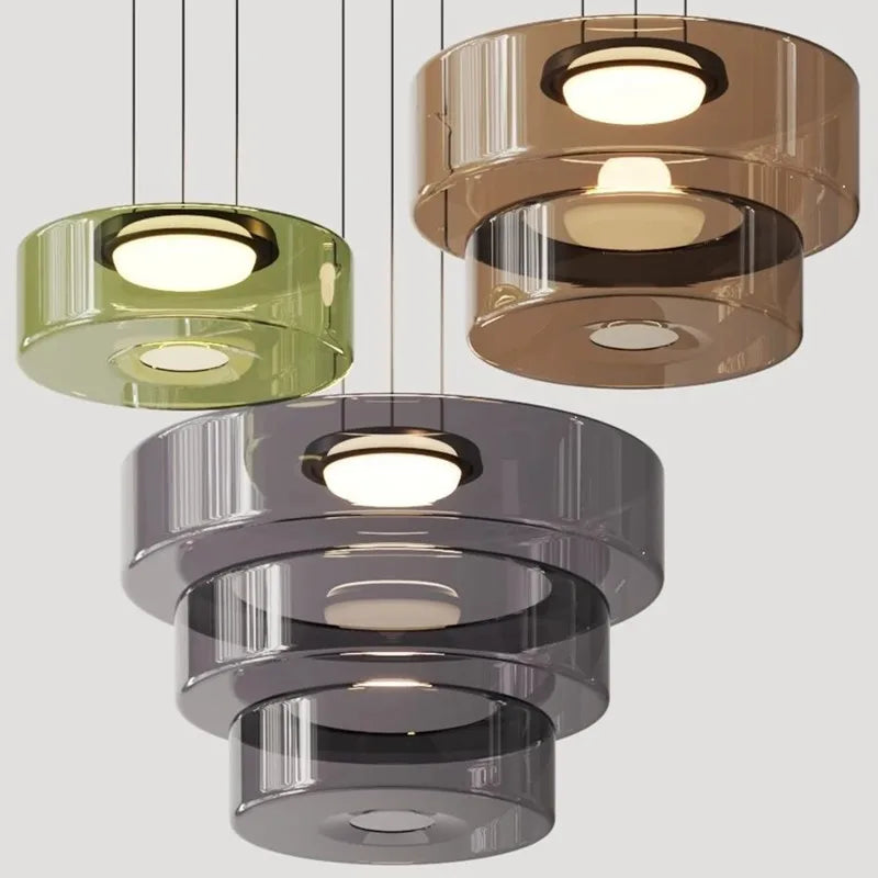 Afralia™ BOHEMIA Glass Pendant Light - Danish Design for Kitchen Island Dining Bedroom Tables