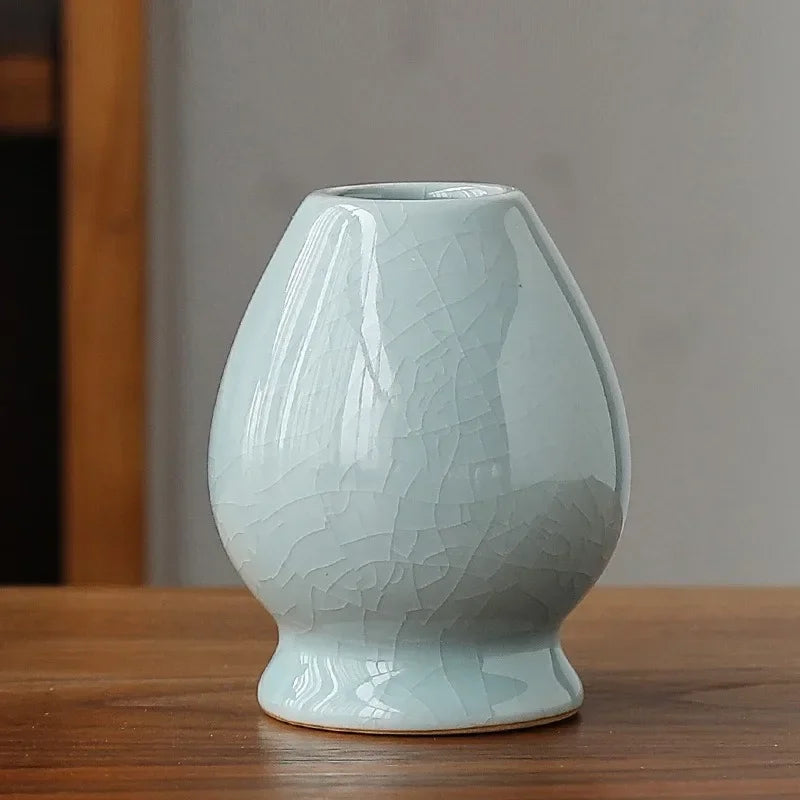 Afralia™ Ceramic Matcha Whisk Holder Stand for Tea Ceremony and Dining Room