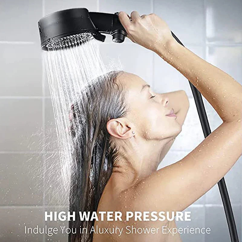 Afralia™ Turbo Shower Head 5 Modes Adjustable Water Saving Bathroom Shower