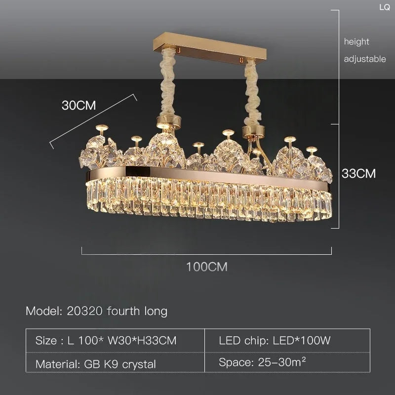 Afralia™ Luxury Crystal Chandelier: Gold Hanging Ceiling Light for Villa Hotel Décor