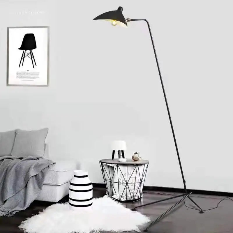 Afralia™ Spider Serge Mouille Industrial LED Floor Lamp for Bedroom Living Room