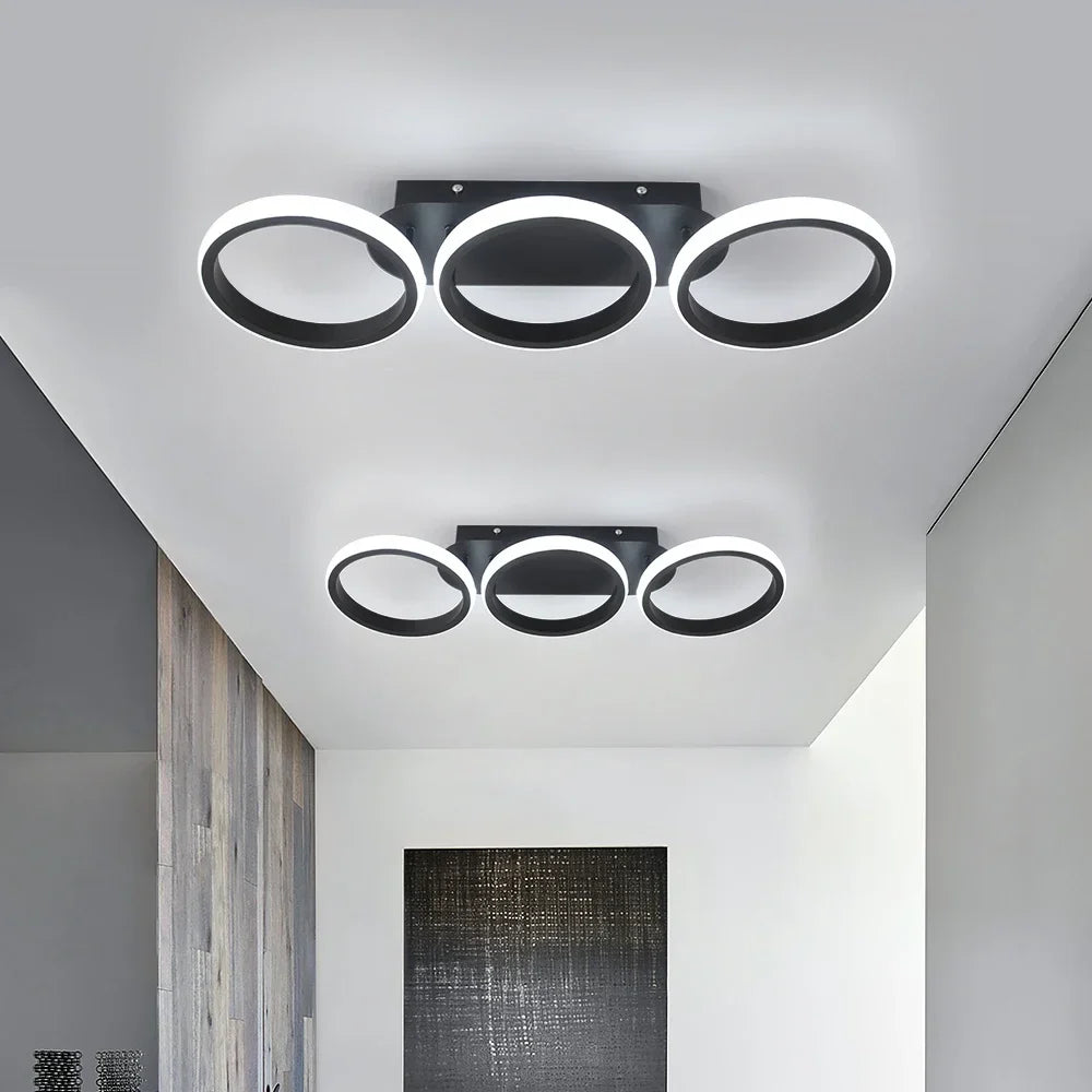 Afralia™ Acrylic LED Ceiling Lamp: Modern Nordic Chandelier for Living Dining Room & Aisle