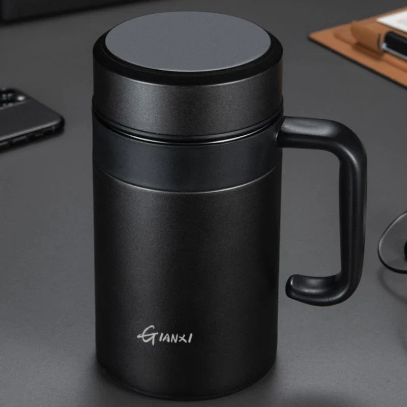 Afralia™ Stainless Steel Straw Thermos Bottle: Leak-Proof Portable Insulated Vacuum Flask