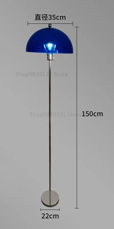 Afralia™ Retro Acrylic Floor Lamp with Colorful Lampshade for Living Room LED Lights