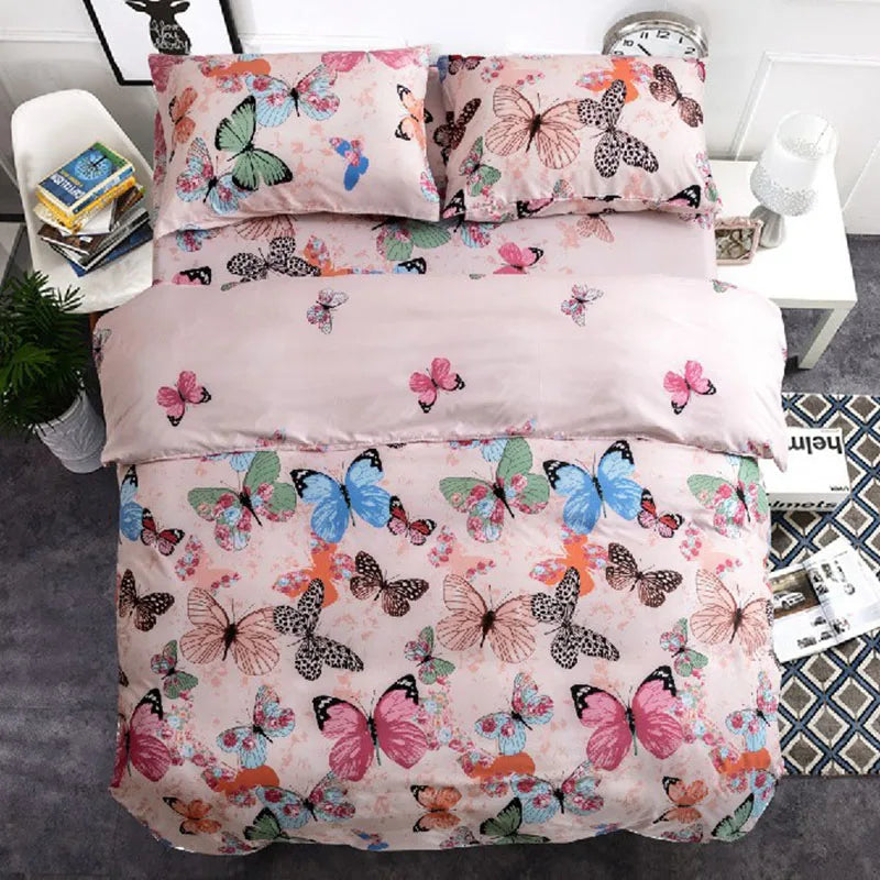 Afralia™ Pattern Printed Duvet Cover Set with 2 Pillowcases in Various Sizes