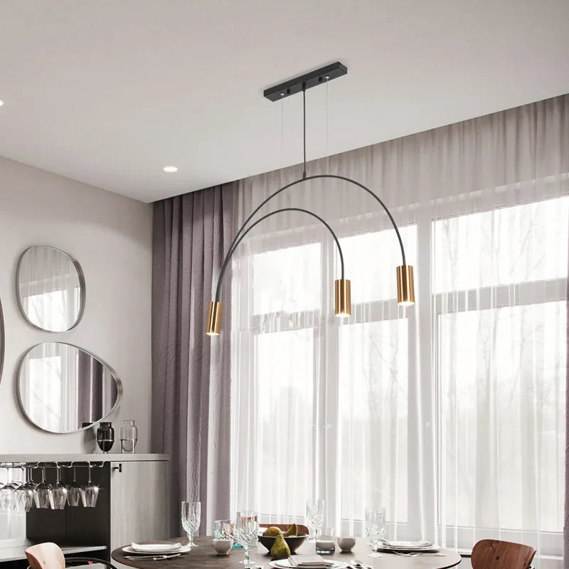 Afralia™ Geometric Pendant Light: Modern Nordic Design for Dining, Living Room, and Bar Settings