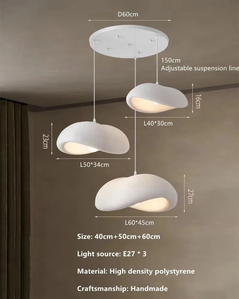 Afralia™ Wabi Sabi Style Chandelier: Modern Living Room and Restaurant Light