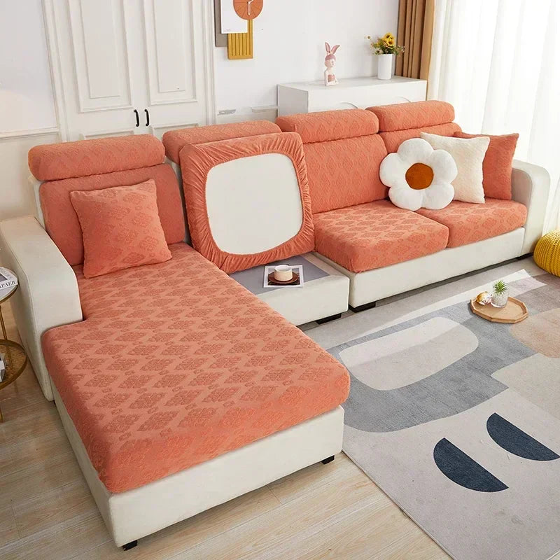 Afralia™ Jacquard Sofa Seat Cover | Stretchable & Washable Furniture Protector