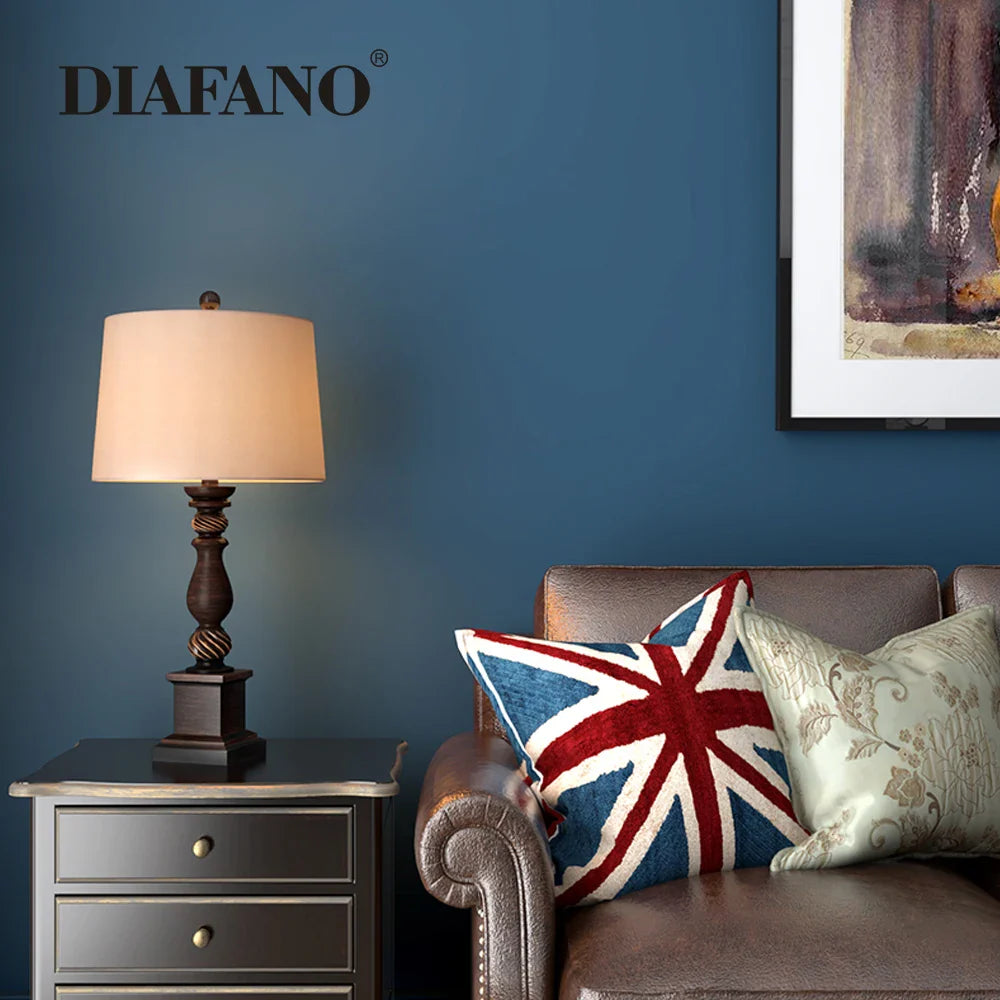 Afralia™ Traditional Art Fabric Table Lamp for Warm Ambiance in Bedroom, Living Room