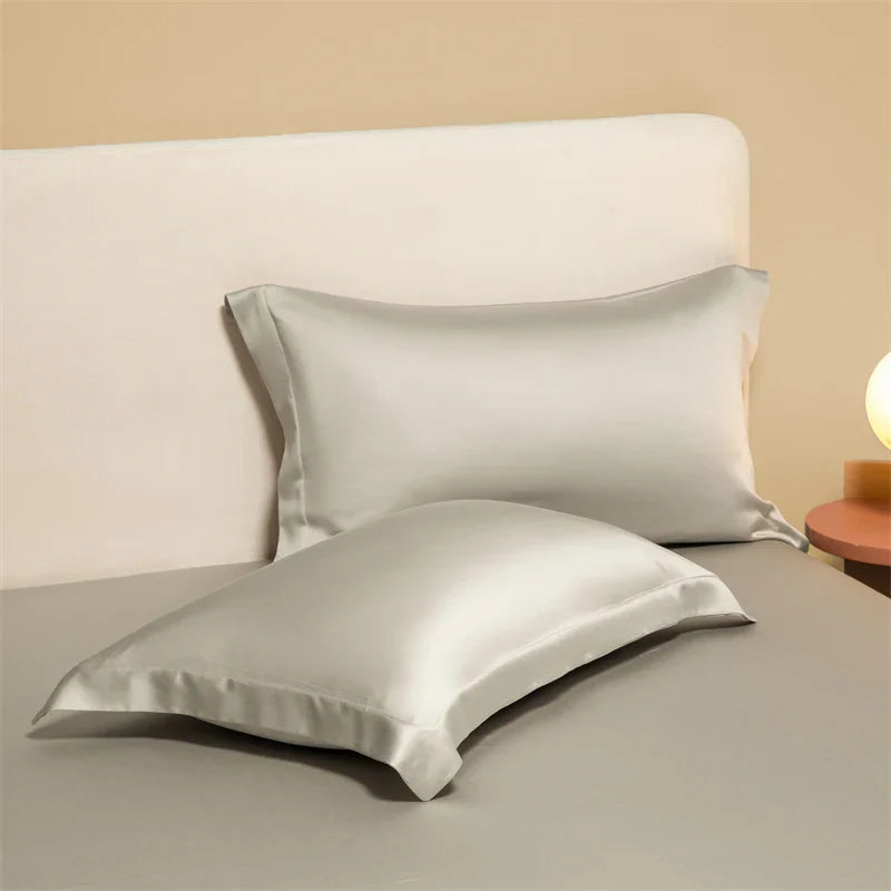 Afralia™ Egyptian Cotton Pillowcase Set - Solid Color Pillow Shams Covers