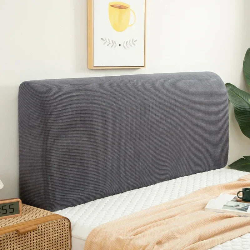 Afralia™ Solid Spandex Bed Headboard Cover - All-inclusive Dust Cover for Bedside Headboard