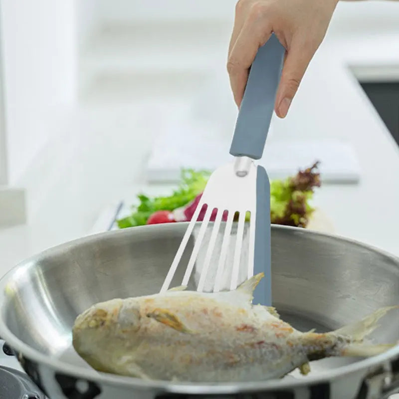 Afralia™ Silicone Spatula Steel Non-stick Flip Cooking Kitchen Gadgets