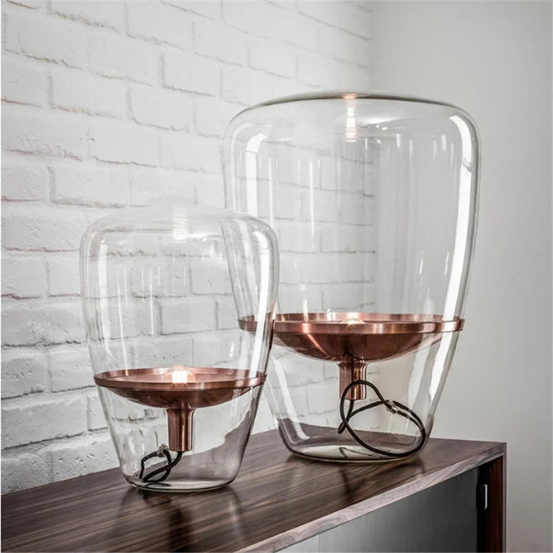 Afralia™ Modern Glass Table Lamps for Living Room Decor, Bedside & Indoor Lighting