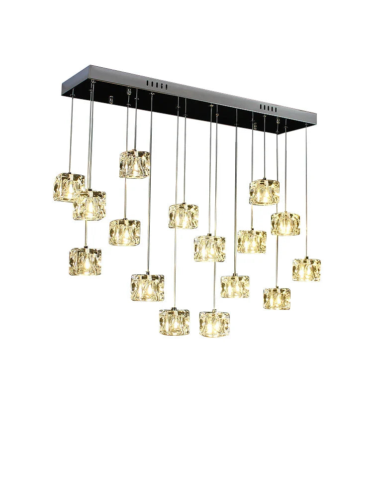 Afralia™ Crystal Chandelier Pendant Light for Modern Indoor Dining and Kitchen Lighting