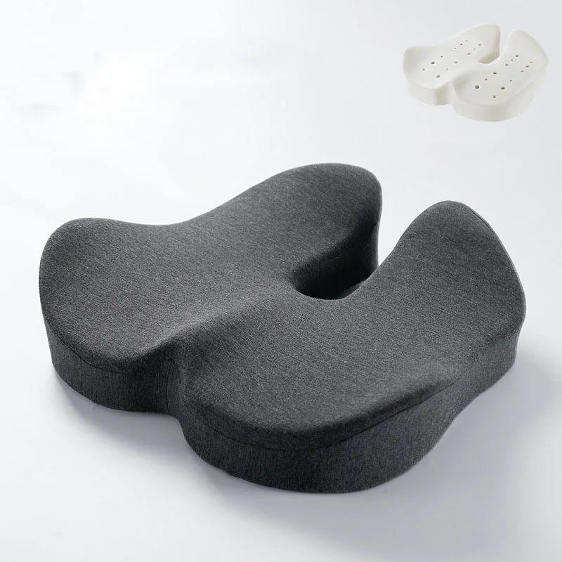 Afralia™ Rebound Memory Foam Office Chair Cushion for Beautiful Buttocks and Orthopedic Support